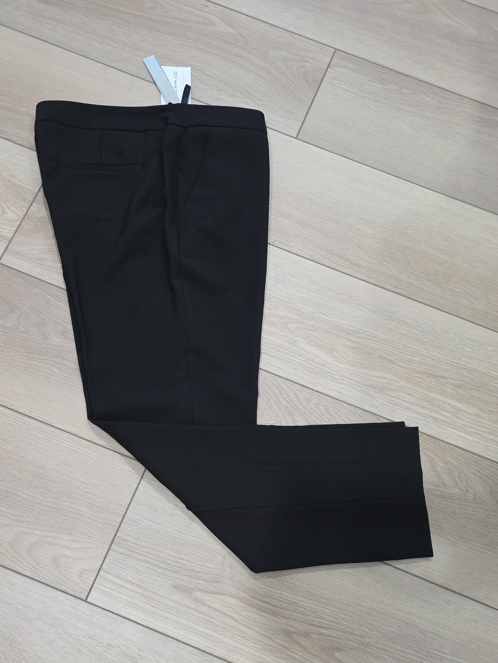 Amanda And Chelsea Black Striped Dress Pants – Classic Tailored Fit